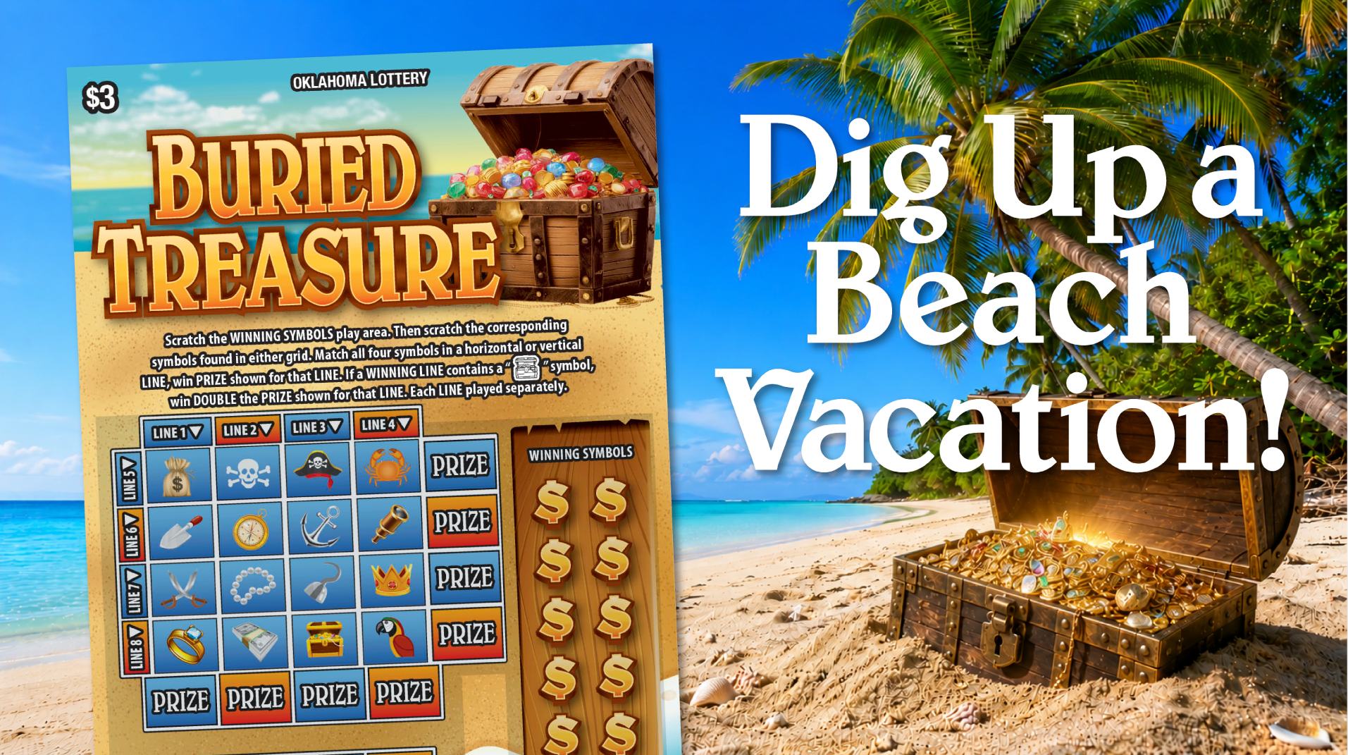 dig up a beach vacation