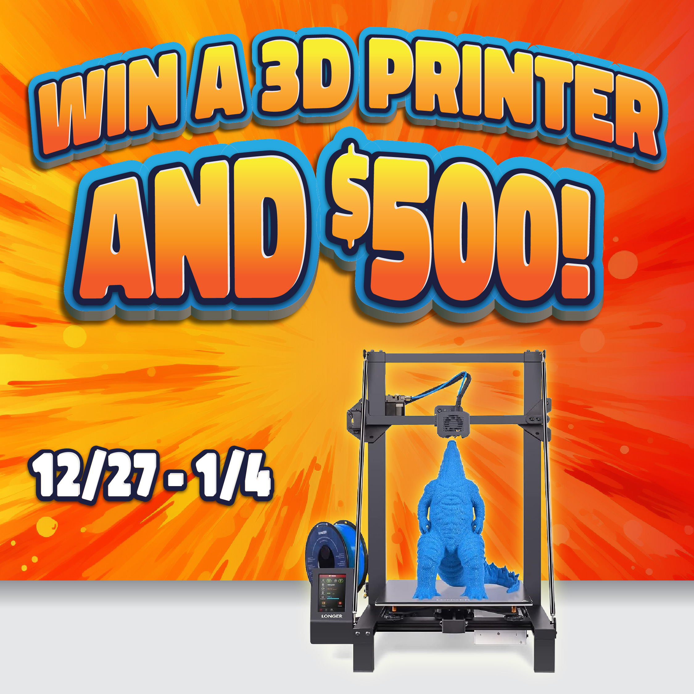 3D Printer Giveaway Image