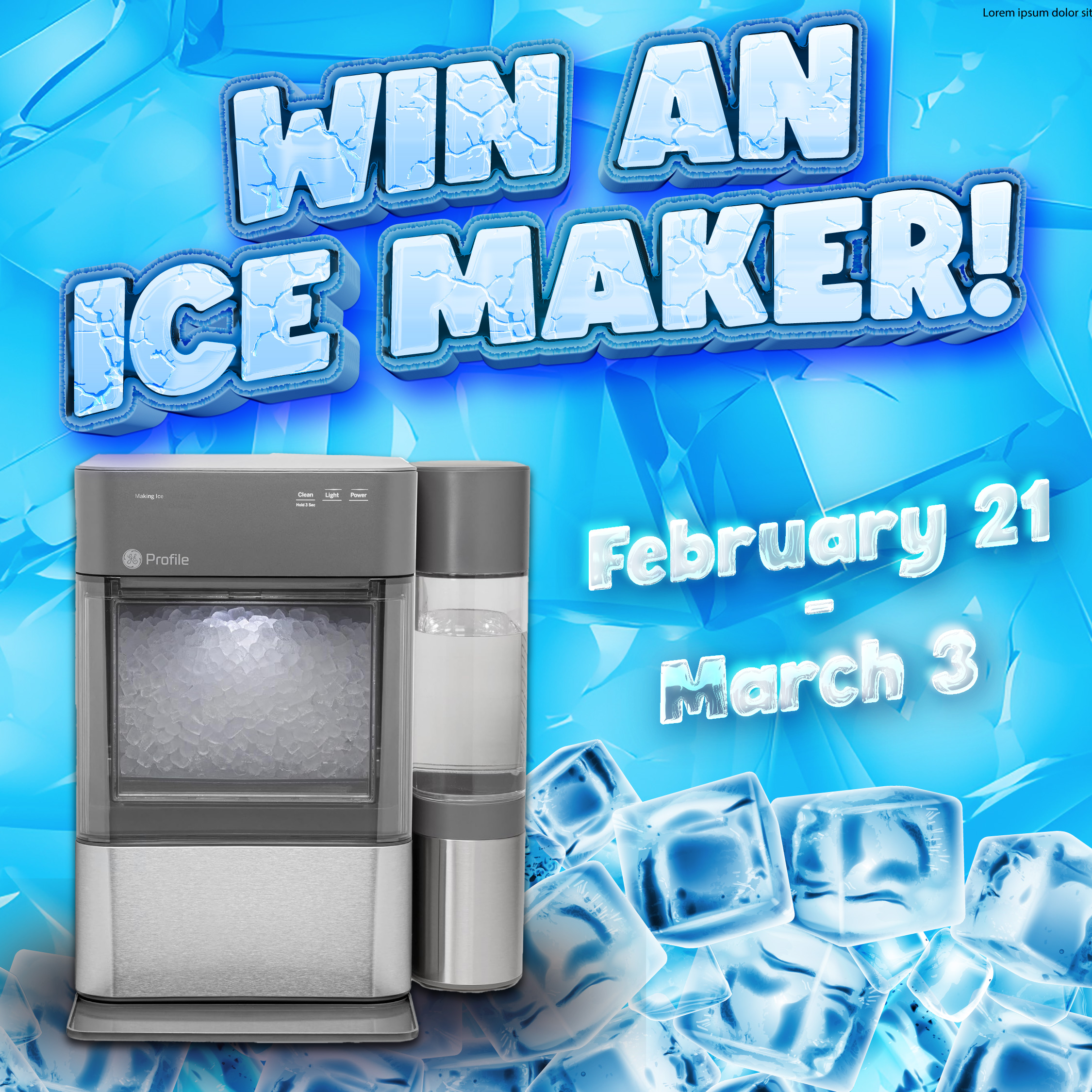 Win an ice maker! Image