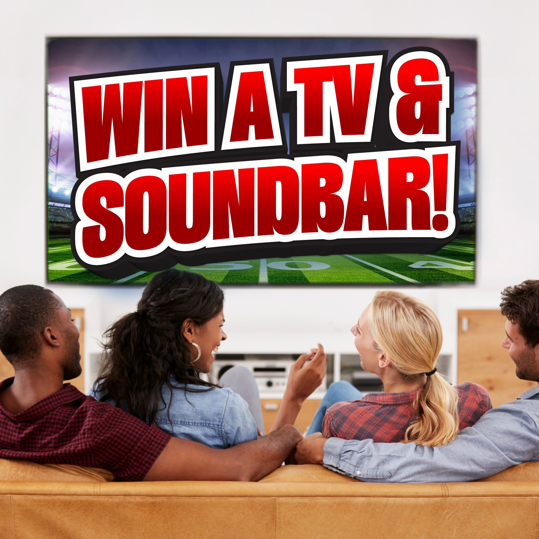 Win a TV and Soundbar! Image