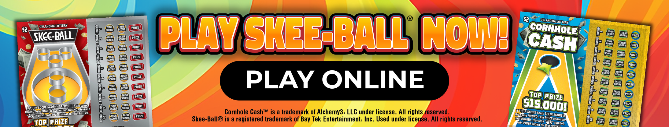 Play Skee-Ball and Cornhole now!