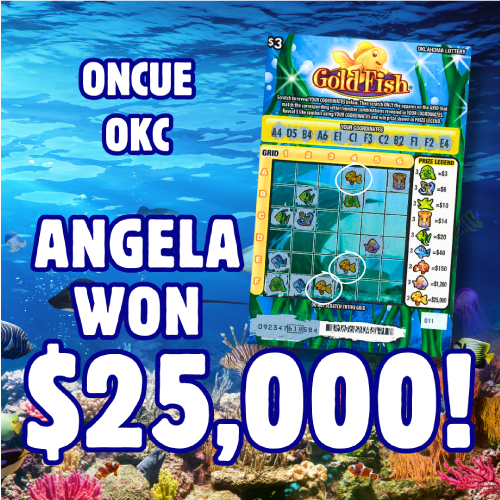 Angela won $25,000!