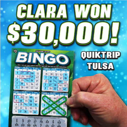 Clara won $30,000!