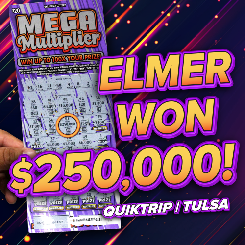Elmer won $250,000!