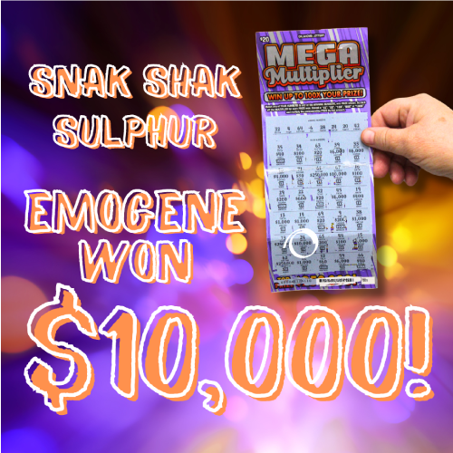 Emogene won $10,000!