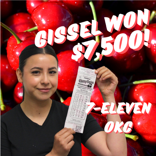 Gissel won $7,500!