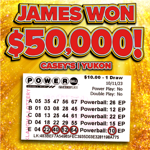 James won $50,000!