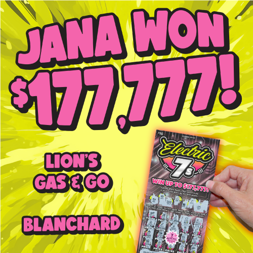 Jana won $177,777!