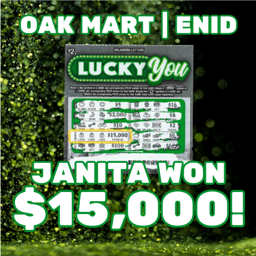 Janita won $15,000!