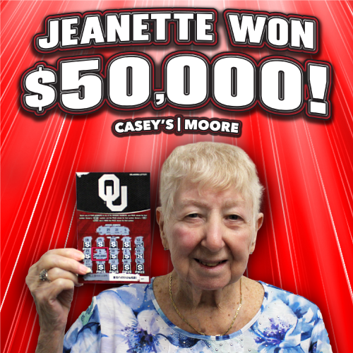 Jeanette won $50,000!