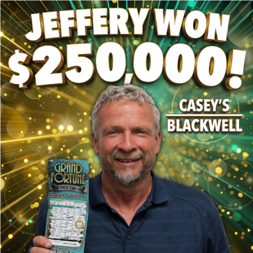 Jeffery won $250,000!
