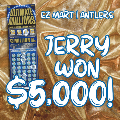 Jerry won $5,000!