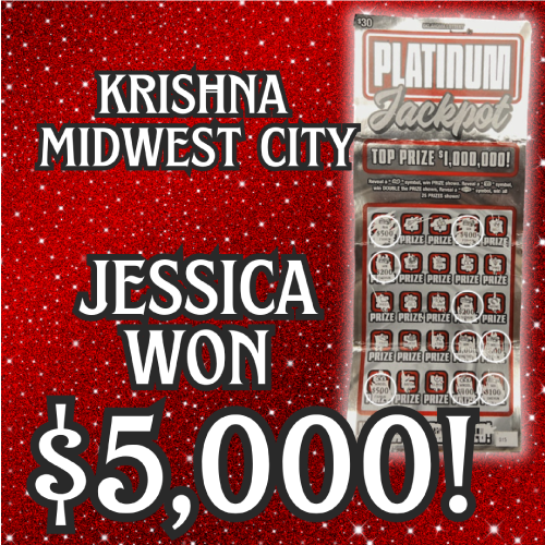 Jessica won $5,000!