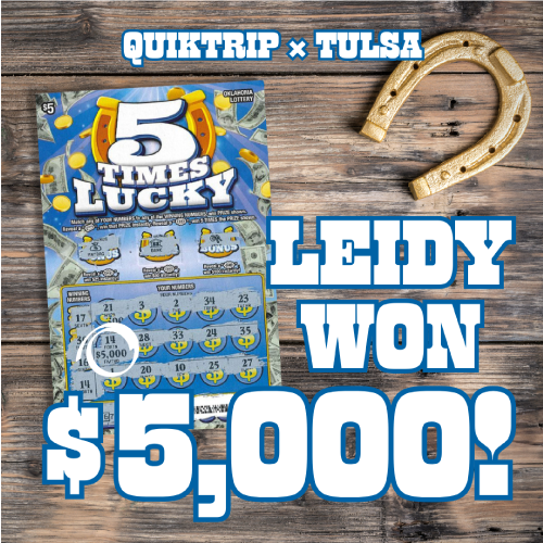 Leidy won $5,000!
