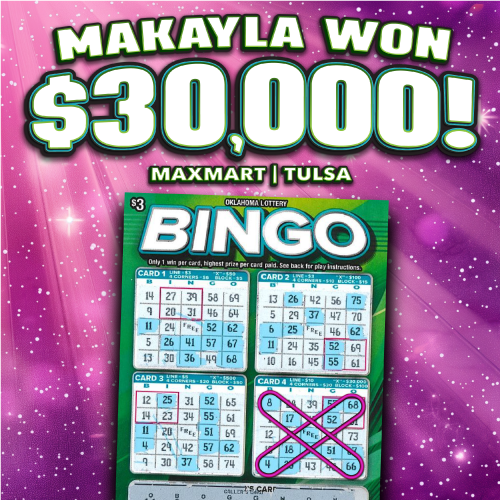 Makayla won $30,000!