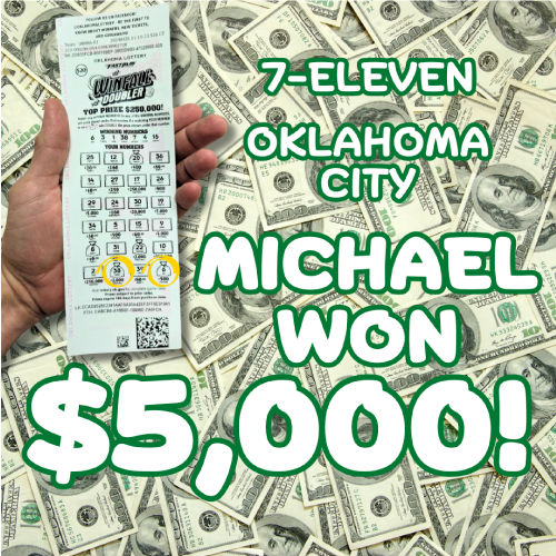 Michael won $5,000!