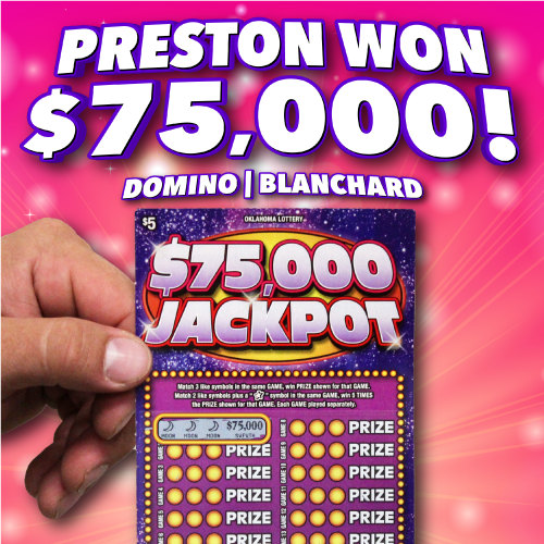 Preston won $75,000!