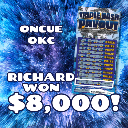 Richard won $8,000!