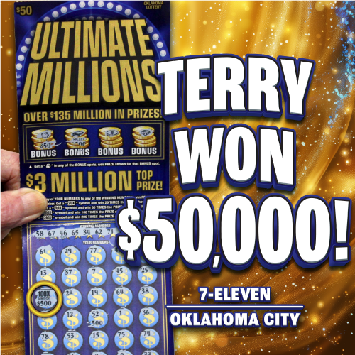 Terry won $50,000!