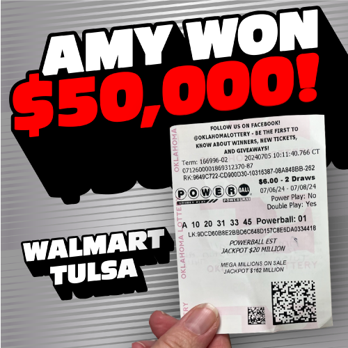 amy won $50,000!