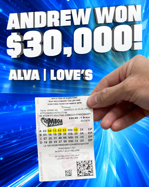 andrew won $30,000!