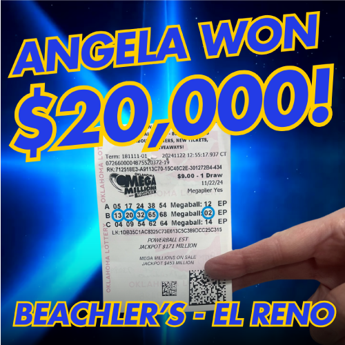 Angela won $20,000!