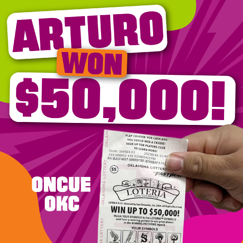 arturo won $50,000!