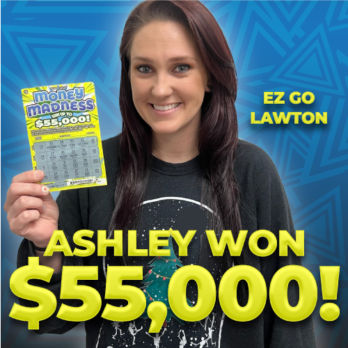 ashley won $55,000!