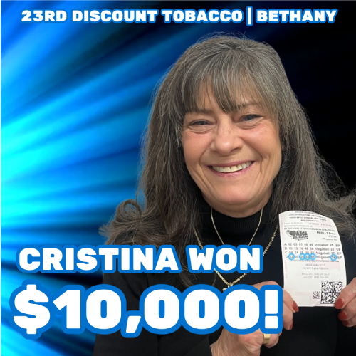 christina won $10,000!