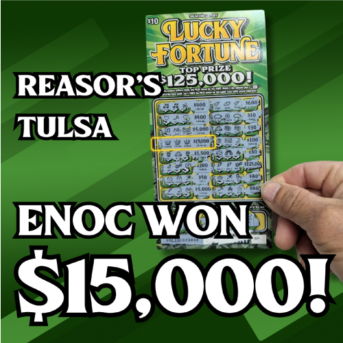 enoc won $15,000!