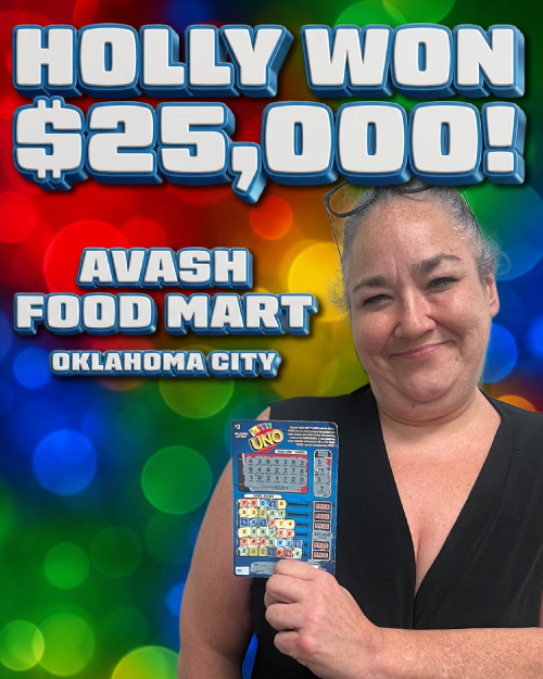 holly won $25,000!