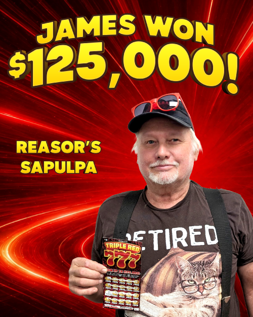james won $125,000!