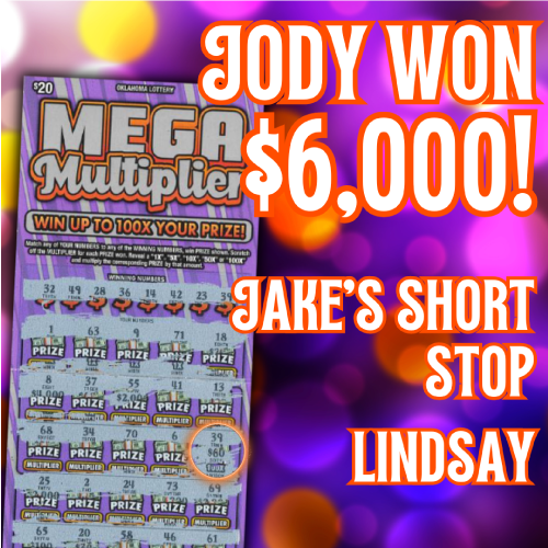 Jody won $6,000!