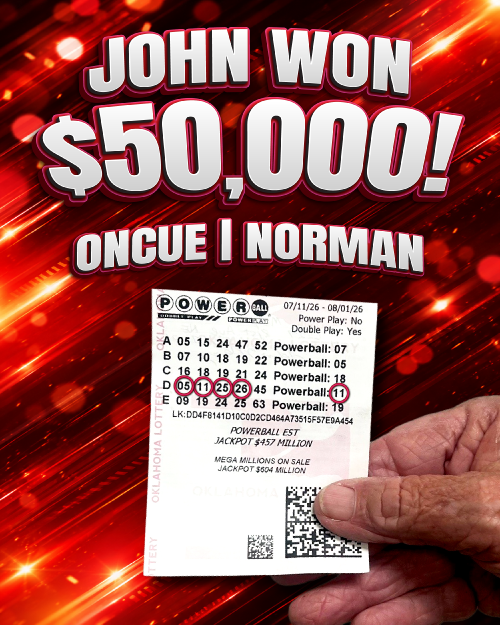 john won $50,000!