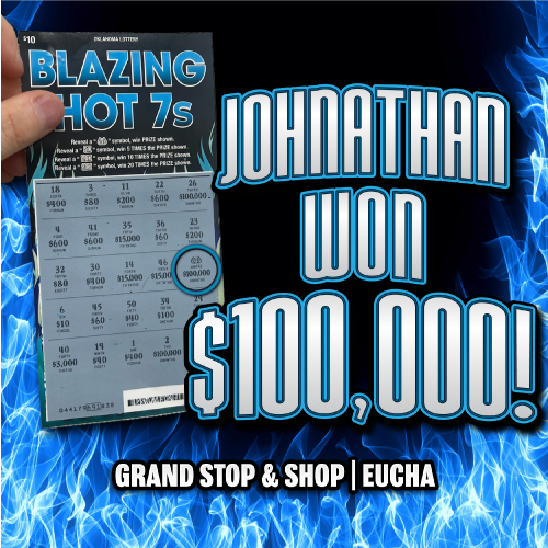 johnathan won $100,000!