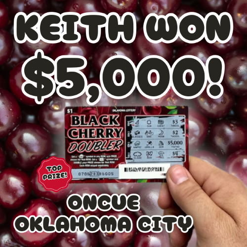 keith won $5,000!