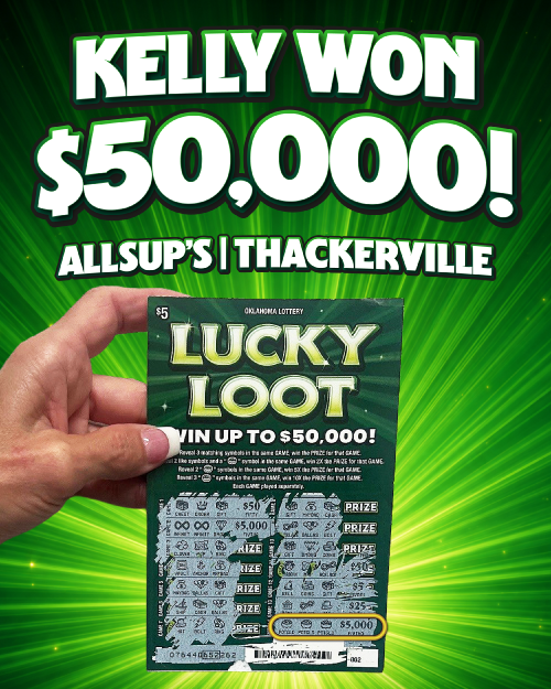 kelly won $50,000!