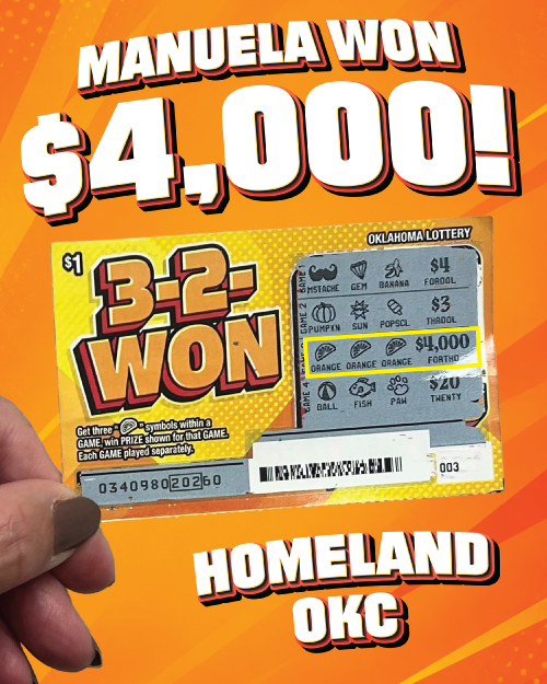 manuela won $4,000!
