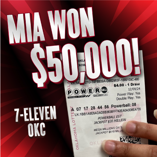 mia won $50,000!