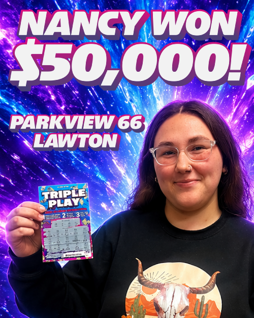 nancy won $50,000!