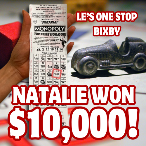 Natalie won $10,000!