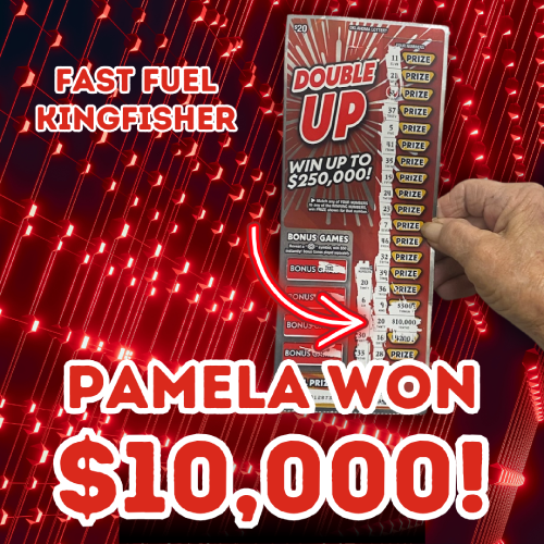 pamela won $10,000!