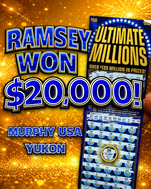 ramsey won $20,000!