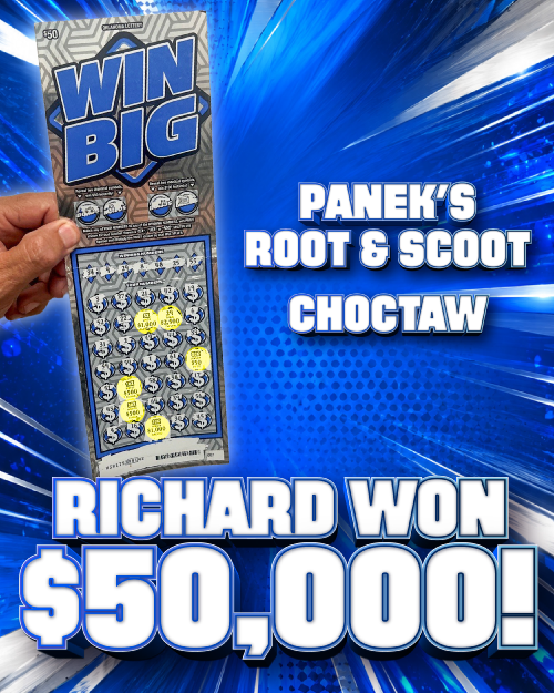 richard won $50,000!