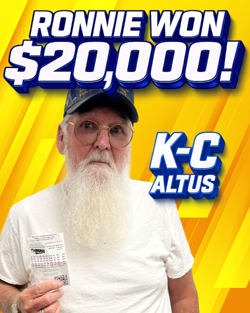 ronnie won $20,000!