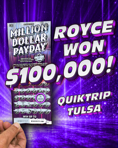 royce won $100,000!