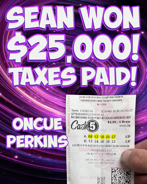 sean won $25,000!