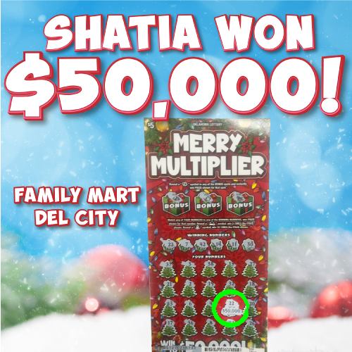 shatia won $50,000!