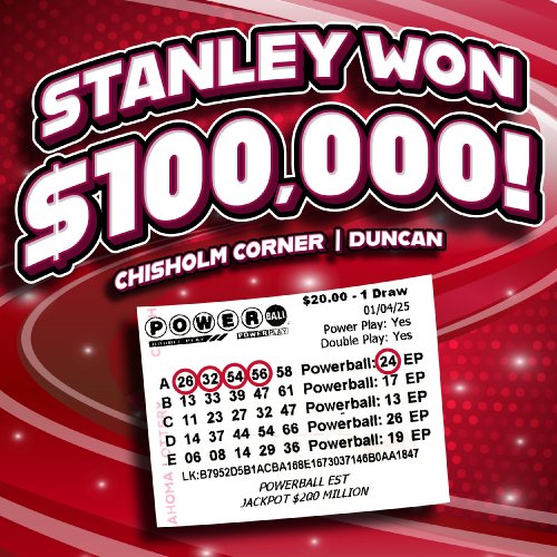 stanley won $100,000!