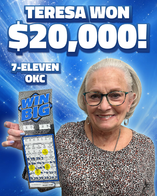 teresa won $20,000!